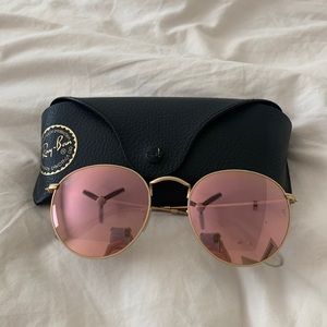 Ray-ban tinted round sunglasses